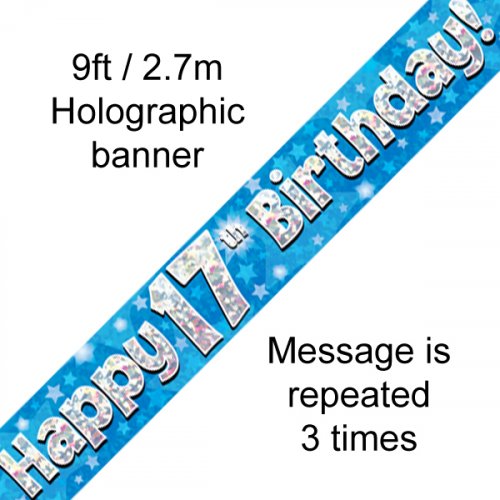 Banner - Happy Birthday - 17TH BIRTHDAY