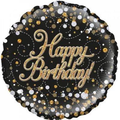 45cm Foil Balloon - HAPPY BIRTHDAY SPARKLING FIZZ