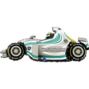 SPEEDY RACE CAR GREY/TEAL