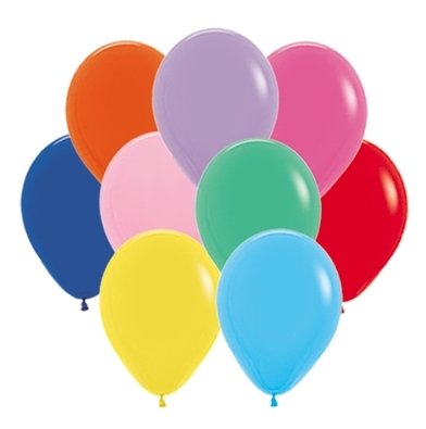 ASSORTED Latex Balloons - 25 Pack