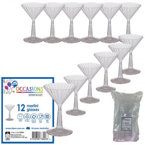 MARTINI GLASSES 175ml - CLEAR