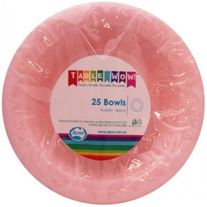 LIGHT PINK - PLASTIC BOWLS