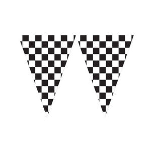 JUMBO CHECKERED FLAG PENNANT BANNER