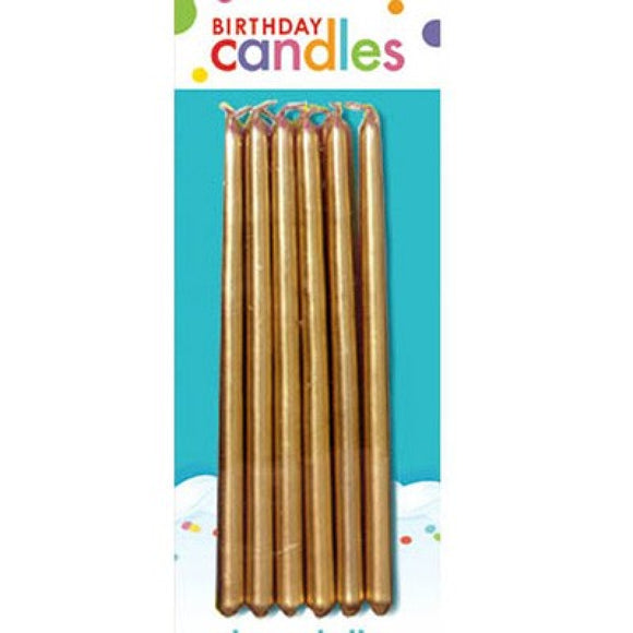 Birthday Taper Candle - GOLD