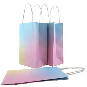 ECO PAPER PARTY BAGS - RAINBOW PASTEL