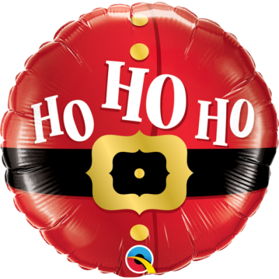 45cm Foil Balloon - SANTA SUIT HO HO HO