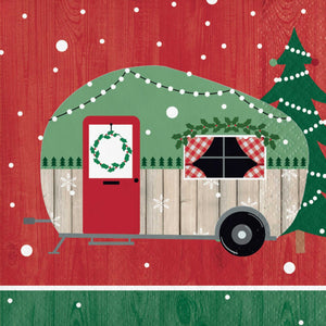 Christmas Camper -BEVERAGE NAPKIN