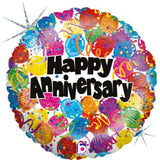 45cm Foil Balloon - HAPPY ANNIVERSARY