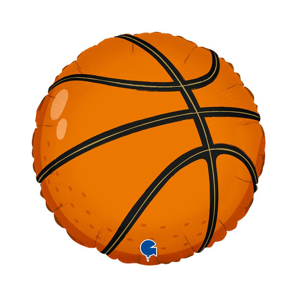 45cm Foil Balloon - BASKETBALL