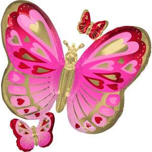 SuperShape Foil - BUTTERFLY RED, PINK & GOLD