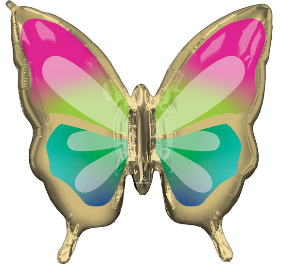 SuperShape Foil - BUTTERFLY RAINBOW & GOLD