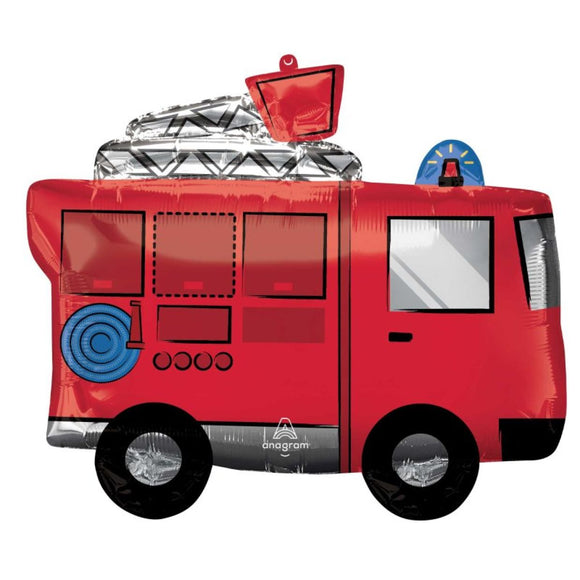 SuperShape Foil - FIRE TRUCK