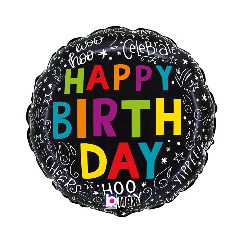 45cm Foil Balloon - HAPPY BIRTHDAY HOO RAY