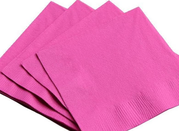 BRIGHT PINK - Lunch Napkins (50PK)