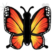 SuperShape Foil - BUTTERFLY ORANGE, YELLOW & BLACK