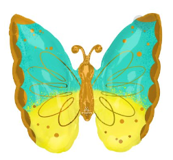 SuperShape Foil - BUTTERFLY YELLOW, TEAL & GOLD