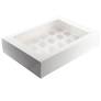 MONDO CUPCAKE BOX - WHITE (HOLDS 24)