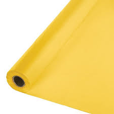 Table Cover Roll 1.2m x 30m - YELLOW