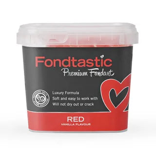 FONDTASTIC Premium Fondant 1KG - RED