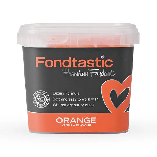 FONDTASTIC Premium Fondant 1KG - ORANGE