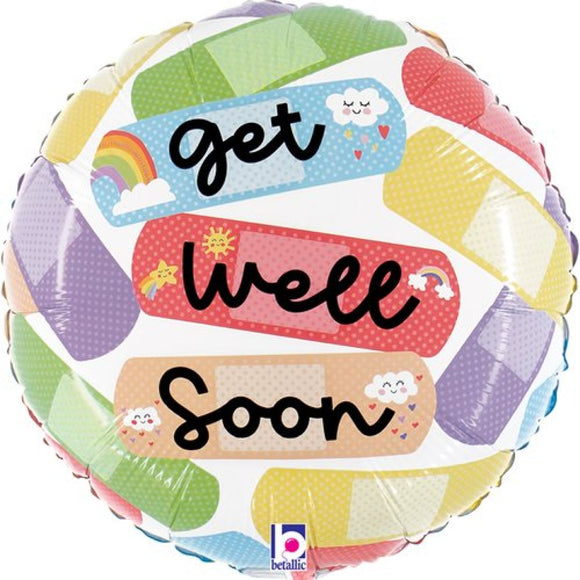 45cm Foil Balloon - GET WELL SOON