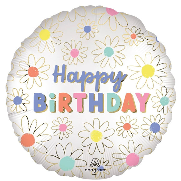 45cm Foil Balloon - HAPPY BIRTHDAY