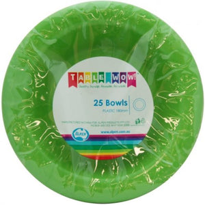 LIME - PLASTIC BOWLS