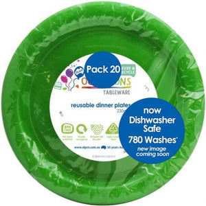 LIME GREEN - PLASTIC DINNER PLATE