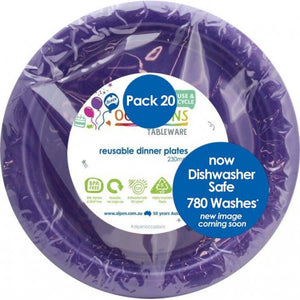 PURPLE - PLASTIC DINNER PLATE