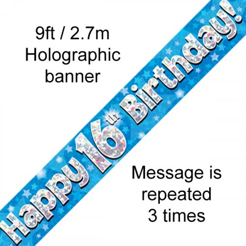 Banner - Happy Birthday - 16TH BIRTHDAY