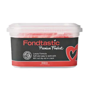 FONDTASTIC Premium Fondant 250gm - RED