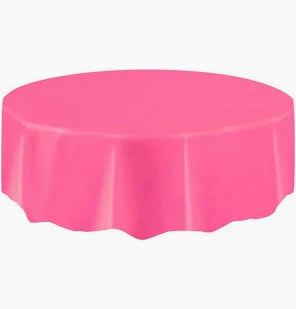 Bright Pink - Tablecover ROUND