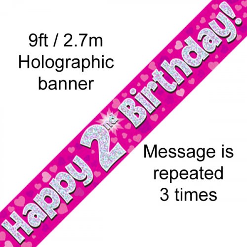 Banner - Happy Birthday - 2ND BIRTHDAY