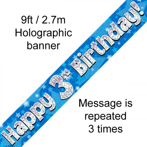 Banner - Happy Birthday - 3RD BIRTHDAY