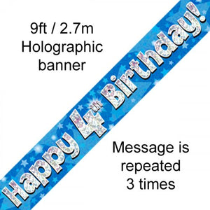 Banner - Happy Birthday - 4TH BIRTHDAY