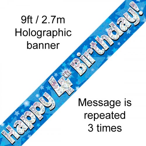 Banner - Happy Birthday - 4TH BIRTHDAY