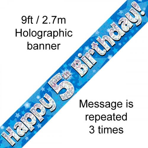 Banner - Happy Birthday -5TH BIRTHDAY