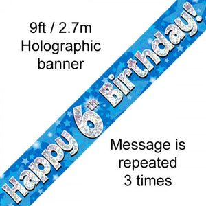 Banner - Happy Birthday - 6TH BIRTHDAY