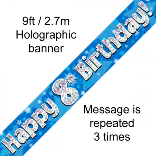 Banner - Happy Birthday - 8TH BIRTHDAY