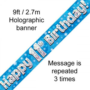 Banner - Happy Birthday - 11TH BIRTHDAY