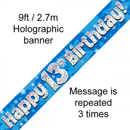 Banner - Happy Birthday -13TH BIRTHDAY