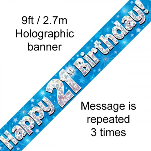 Banner - Happy Birthday - 21ST BIRTHDAY