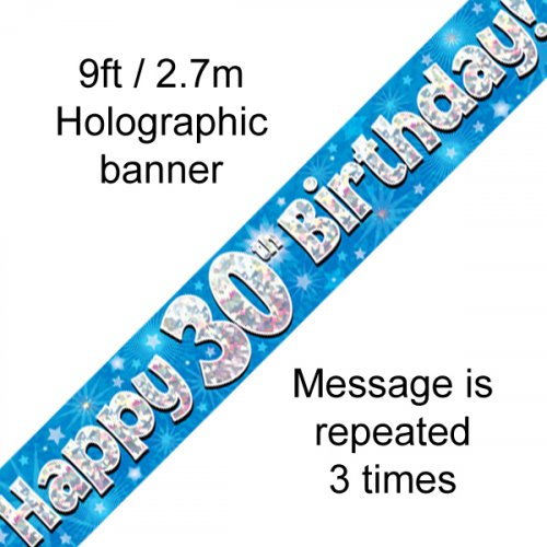 Banner - Happy Birthday - 30TH BIRTHDAY