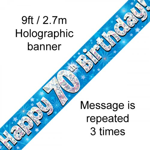 Banner - Happy Birthday -70TH BIRTHDAY