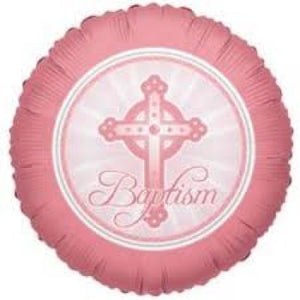 45cm Foil Balloon - GIRL BAPTISM