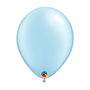 SATIN Blue Latex Balloons - 25 Pack