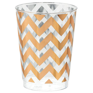 CHEVRON TUMBLER 295ml - ROSE GOLD