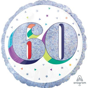 45cm Foil Balloon - 60th BIRTHDAY