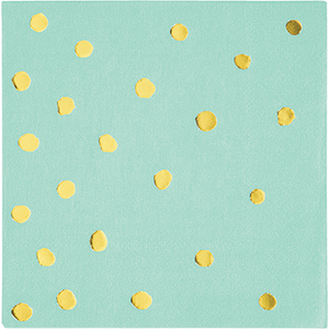 TOC MINT & GOLD - BEV NAPKIN