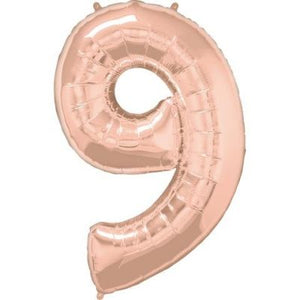 SuperShape Numbers ROSE GOLD #9